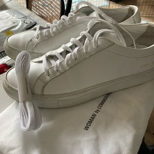 Women's COMMON PROJECTS White Original Achilles Low Sneakers Size 38